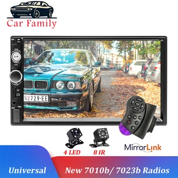 

Car Family 2 Din Car Radio 7" HD Audio Stereo Bluetooth Multimedia Player MP5 USB SD FM Mirror Link Autoradio Player controller