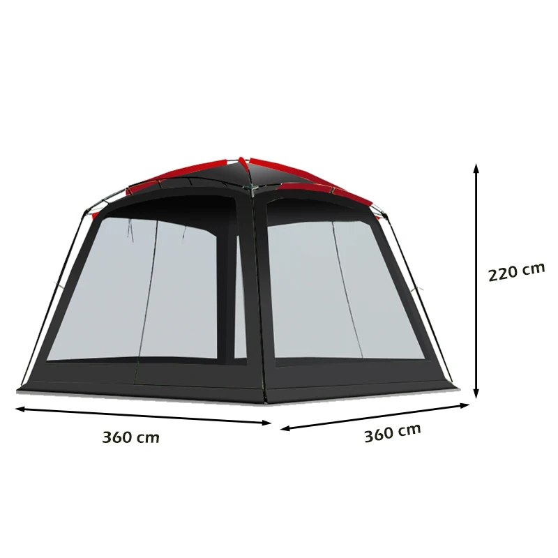 Outdoor Awning Camping Tent, Barbecue Cooking Tent, Beach Gazebo, Canopy Tent