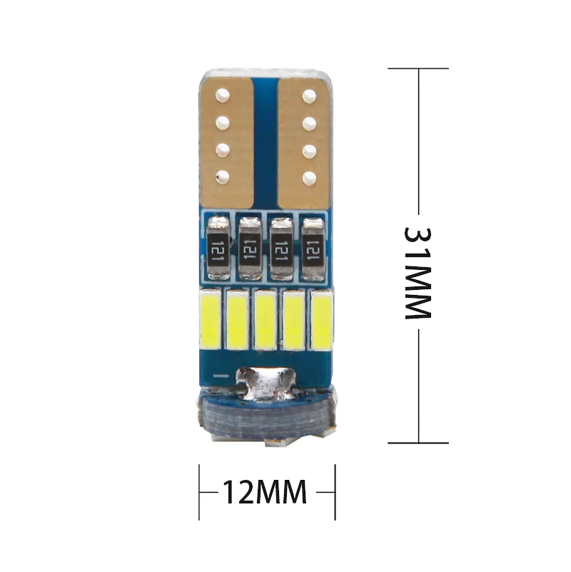 СВЕТОДИОДНЫЙ Автомобильный светильник T10 w5w canbus 15 светодиодный 4014smd 194 168 лампа для