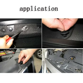 

Trim Fastener Clips Side skirts Black Replacement 180pcs For Honda Car