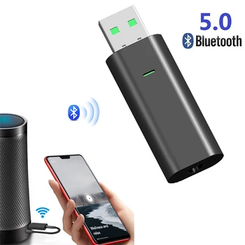 

USB Bluetooth 5.0 Transmitter Receiver 2 in 1 EDR Adapter Dongle 3.5mm AUX for TV PC Headphones Home Stereo Car Audio