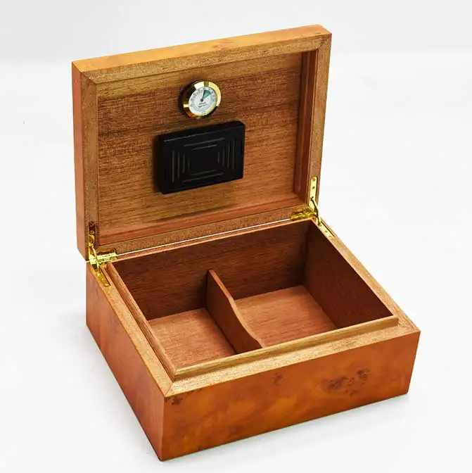 Ящик для сигар из кедрового дерева, увлажняющая коробка с увлажнитель с гигрометром, puros habanos humidor de puros
