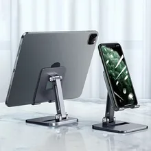 Support universel pliable pour téléphone Portable, IPad, tablette, pour bureau, cours en ligne, réglable, Portable, Double