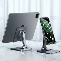 Suporte do telefone móvel preguiçoso ipad tablet universal desktop chase drama em linha classe ajustável portátil duplo dobrável suporte