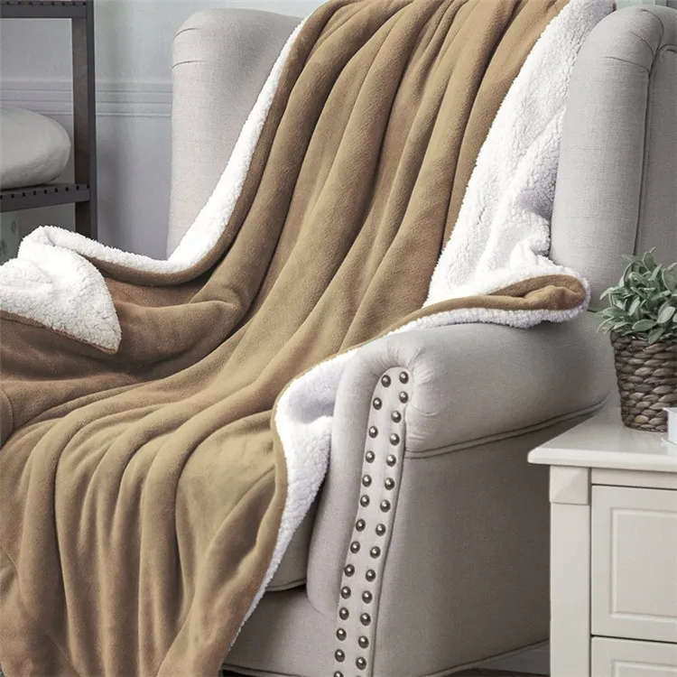 Новое Двухслойное Флисовое одеяло из шерпы, мягкое плотное зимнее утяжеленное одеяло, s плед, покрывало для дивана, кровати, покрывало, koc narzuta
