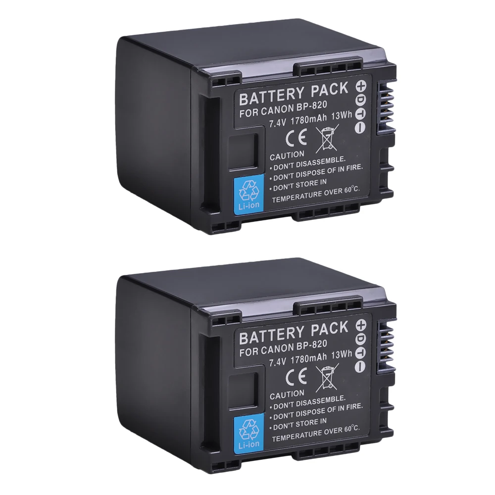1780 мАч BP 820 BP820 батареи для Canon 828 VIXIA GX10 XF400 XF405 HFG20 HFG30 HFG40 HFM41 HFM400 HFS21 HFS3.|Цифровые