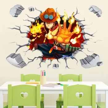 

EWAYS Sell Naruto Characters Children's Bedroom wall stickers Children's Birthday Gift Can Be Removed Wall stickers