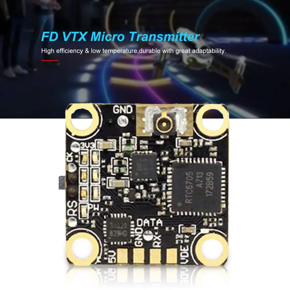 FD VTX Micro 16x16 мм 400 МВт переключаемый FPV видеопередатчик для D413-VTX стек RC Дрон аксессуары
