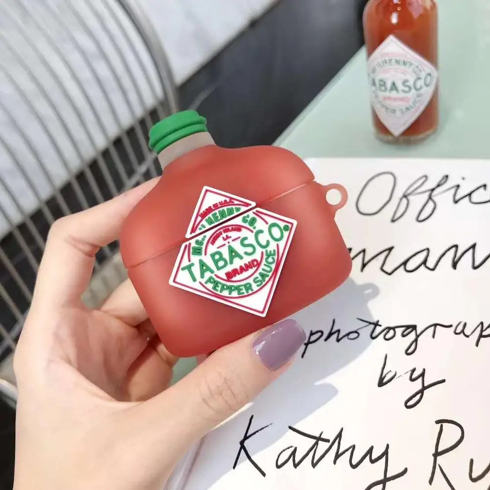 Чехол mcilhenny Tabasco для AirPods 1 2 pro мягкий силиконовый защитный чехол наушников |