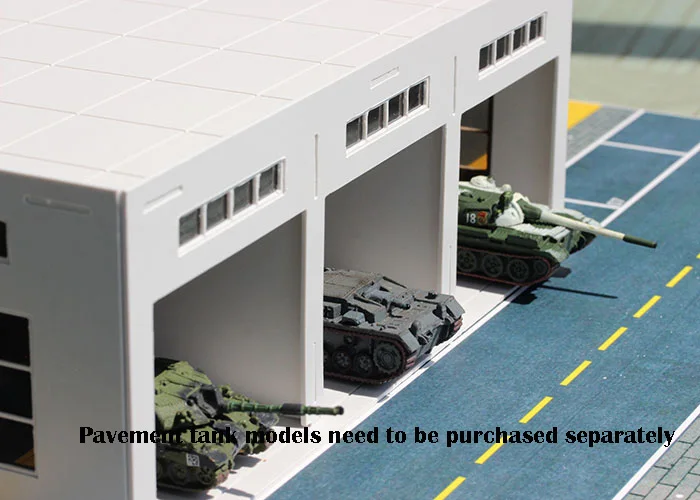  miniature Tank Warehouse Warehouse Workshop Sand table model Pendant Plastic assembly 1:150/100/87/