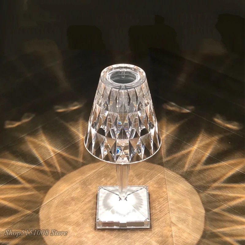 ernstig Moreel onderwijs Gorgelen Italian Diamond Desk Lamp Usb Touch Sensor Bar Light Wedding Decor  Restaurant Table Lamps Romantic Night Light Fixture Bed Lamp - Table Lamps  - AliExpress