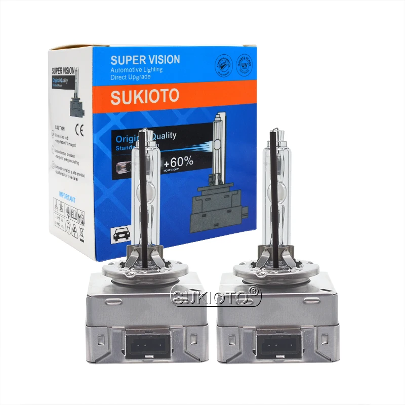 SUKIOTO All Metal 55W D3S 6000K 4300K 8000K HID Xenon Kit D1S 5000K Xenon HID Lamp Bulb D1 D3 OEM Car Light Ballast 8K0941597C (3)