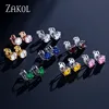 ZAKOL Top Quality Cubic Zirconia Round Clip Earrings for Women Fashion CZ Crystal Female Wedding Party Gift Jewelry FSEP526 ► Photo 2/6