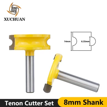

Canoe Flute and Bead Router Bit 8mm Shank T-Slot Tenon Cutter Tungsten Router Bit For Woodworking Tool Tenon Milling Cutter Bit