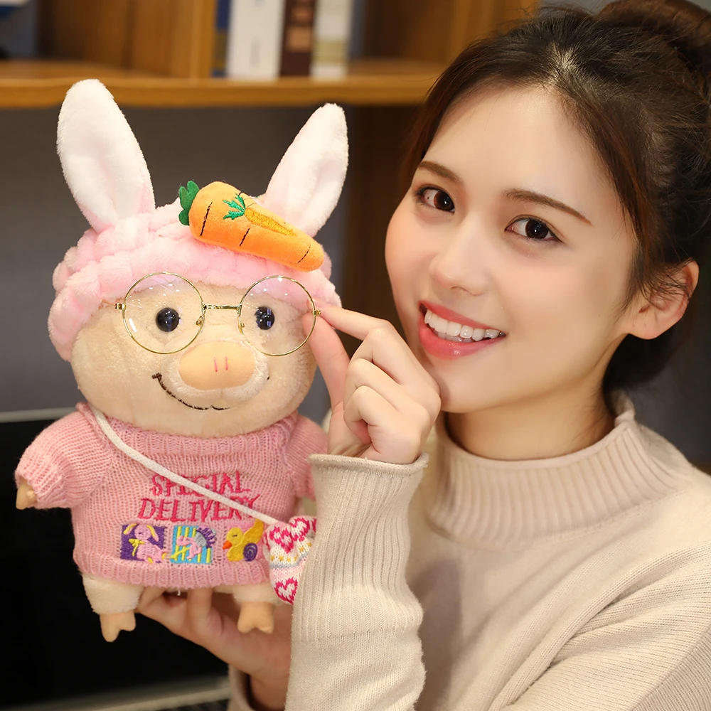 Кукла Свинья Тикток мягкая игрушка милая кукла Ins красная свинья и