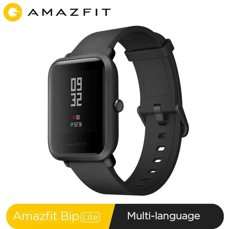 Глобальная версия, Amazfit Bip Lite Смарт-часы 45 дней Срок службы батареи 3ATM в соответствии со стандартом водонепроницаемости Smartwatch для Xiaomi