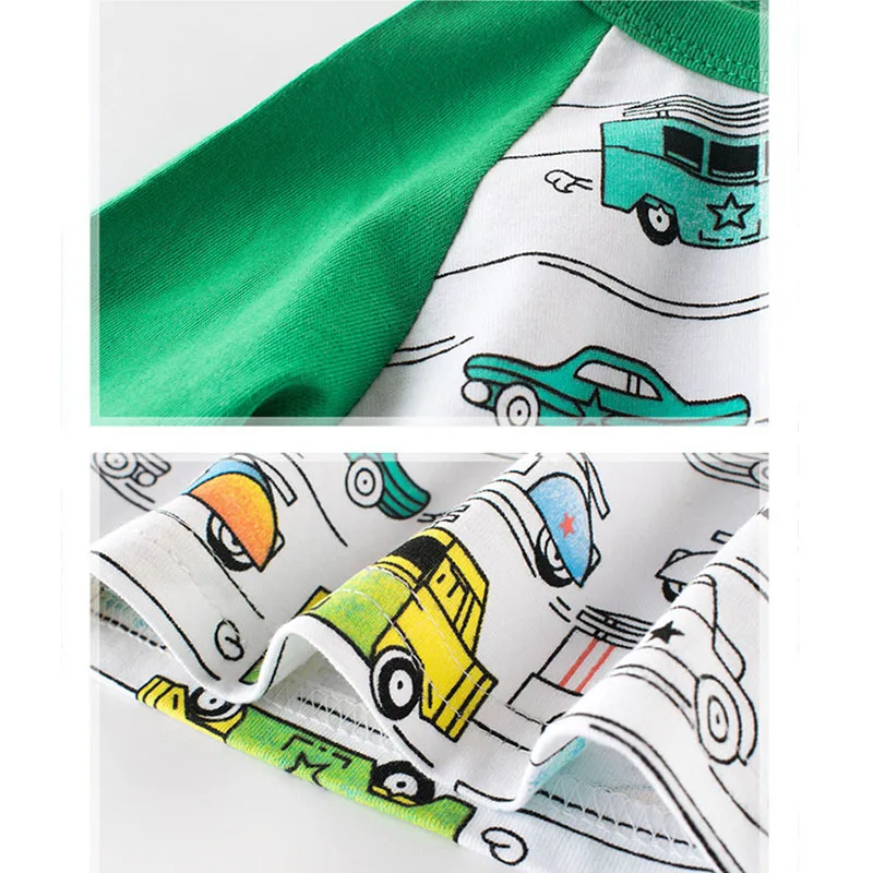 Cotton Boys T-Shirt Kids Shirts Baby Boys Casual Long Sleeve Car Print T-shirt For Boy Autumn Children Toddler Tee Shirts Tops