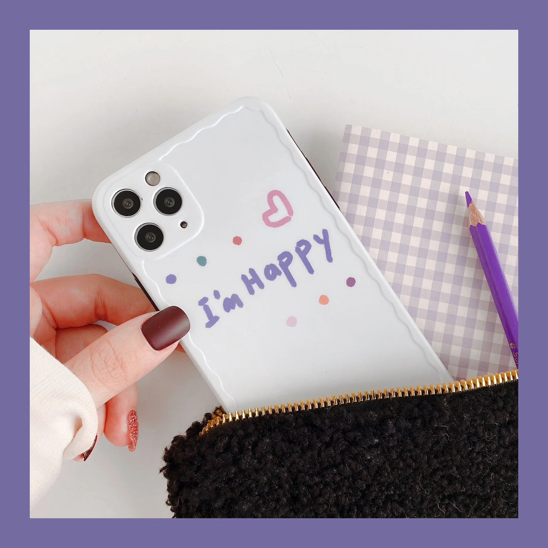 Fresh Happy Mobile Phone Shell IPhone7case IPhone 8 Case 11 Plus 7 | Мобильные телефоны и аксессуары