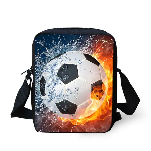 Детские 3D Льда и Огня Soccerly/Ножной Мяч Узор Рюкзак ортопедический рюкзак для мальчиков Дети повседневные школьные сумки для книг 3 шт./компл - Цвет: 6762E