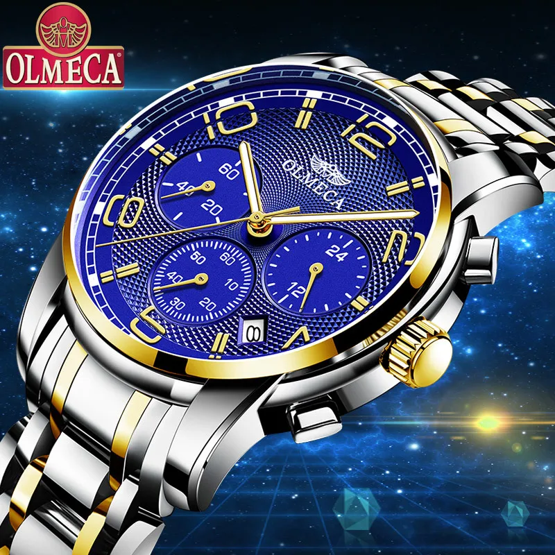 

Olmeca Multi-functional New Style MEN'S Watch Second Class Electricity Supplier Sports Watch Men Red Quartz Watch Customizable