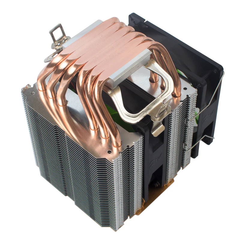Pure copper6 tubo de calor torre dupla