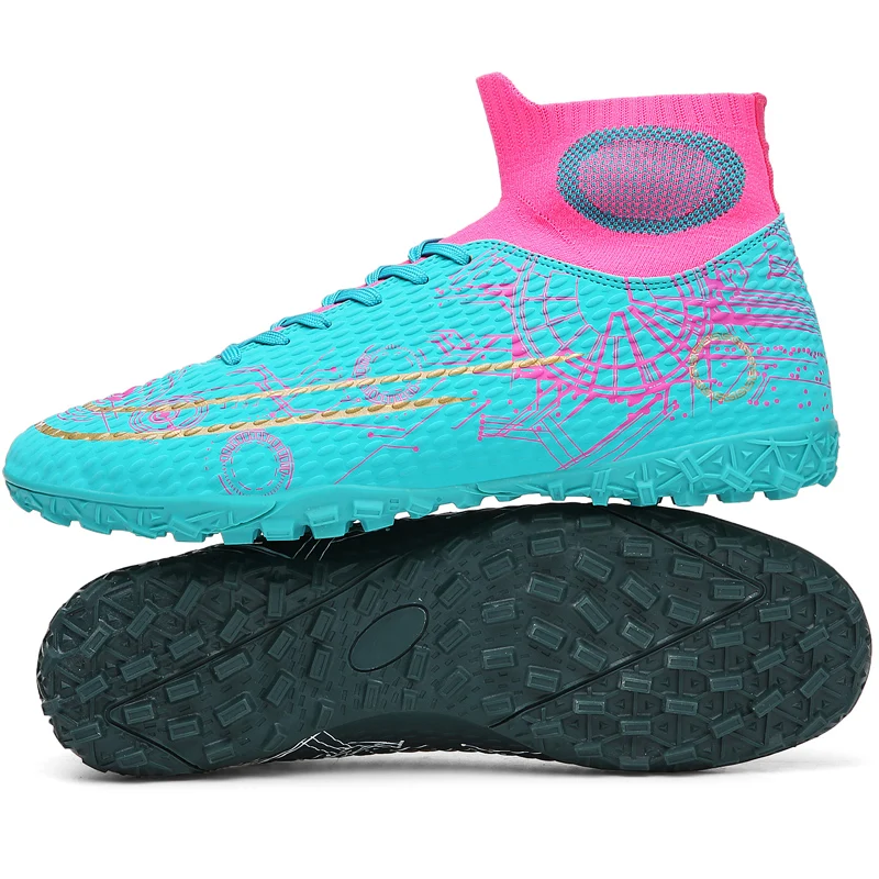 Mens High Tops TF Soccer Cleats High 