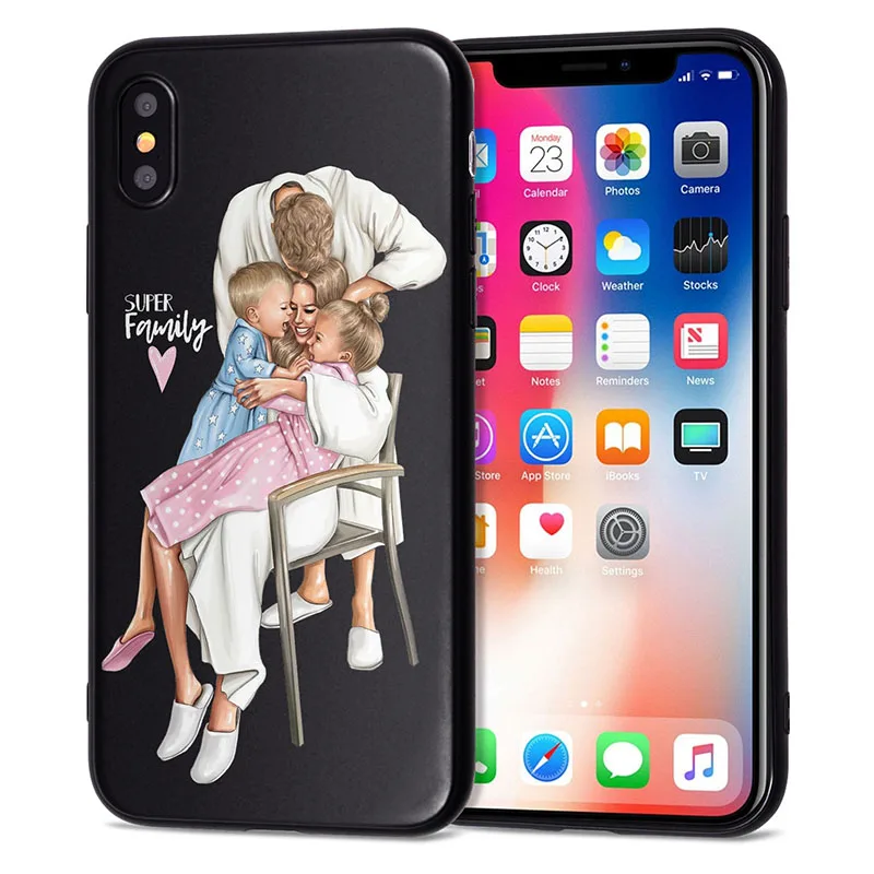Чехол для Funda iPhone 11 Pro 5 5S SE 6 6S 7 8 Plus X XS Max Love Baby, чехол для iPhone 7, мягкий чехол из ТПУ для iPhone XR - Цвет: 10
