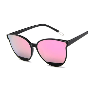 Nuovi occhiali da sole a specchio sexy retrò donna designer di marca lusso vintage cat eye occhiali da sole neri donna femminile UV400 Oculos 1