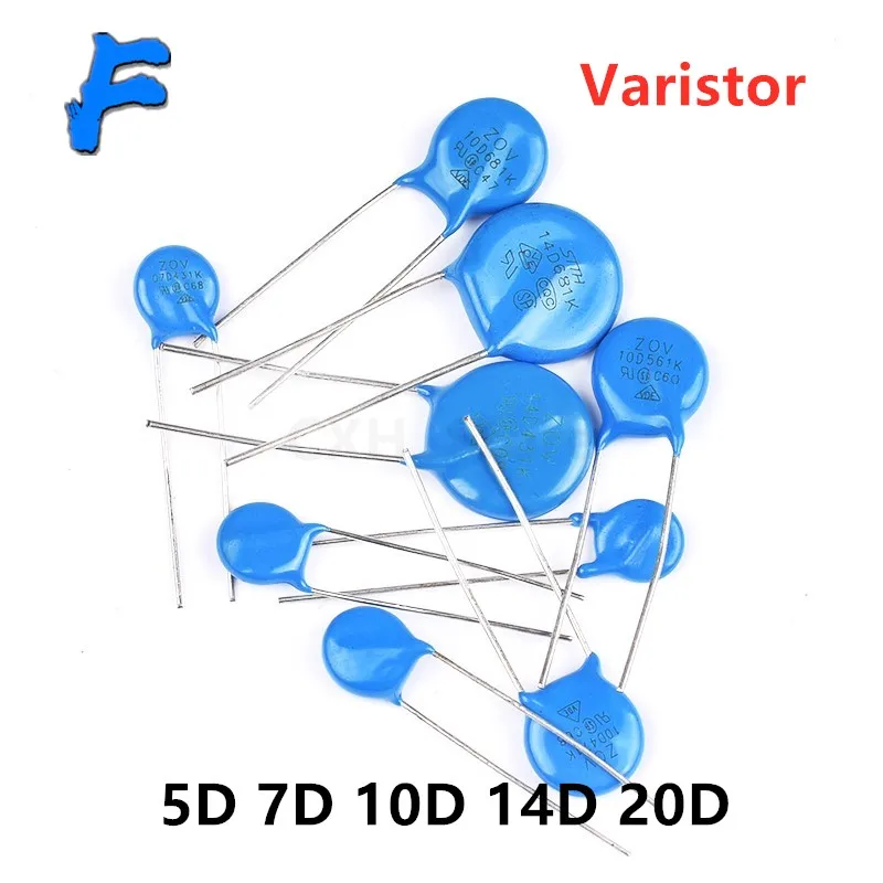 10 шт./лот Варистор 05D 07D 10D 14D 20D доступны 07D220K 07D391K 7D431K 10D471K 10D101K 10D330K 14D471K 14D220K 20D431K 20D471K