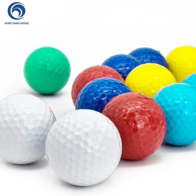 US $2.56 Golf Ball Practice Plastic Sports Home Indoor and Outdoor Resistant Training Red Yellow Blue Green 