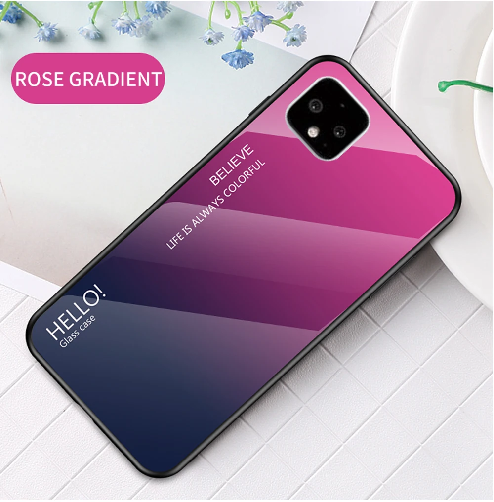 ZROTEVE чехол для Google Pixel 4 XL чехол стеклянная задняя крышка для Google Pixel 4 чехол силиконовый закаленное стекло задняя крышка Pixel 4 XL
