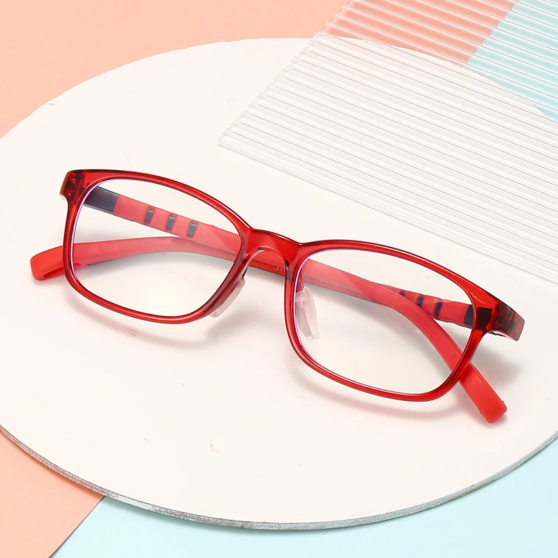 Optical glasses frame Boy Girl Kid Anti-Blue Light Glasses Prescription Myopia glass TR90 Retro Ultra light Children Eyeglasses