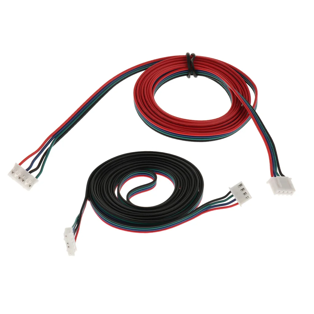 2 Pieces 3D Printer Stepper Motor Copper Connecting Cable XH2.54 1.5m+2m