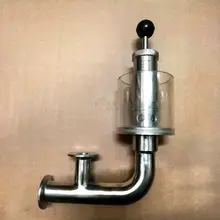 1," тройной зажим 0,2-2,2 бар регулируемый предохранительный клапан сброса давления санитарный SUS304 нержавеющий доморощенный пивной ферментер с основанием