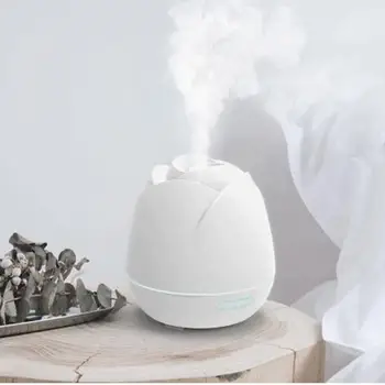 

Adoolla 7 Colors Change Rose Shape Air Humidifier Negative Ion Aroma Essential Oil Diffuser