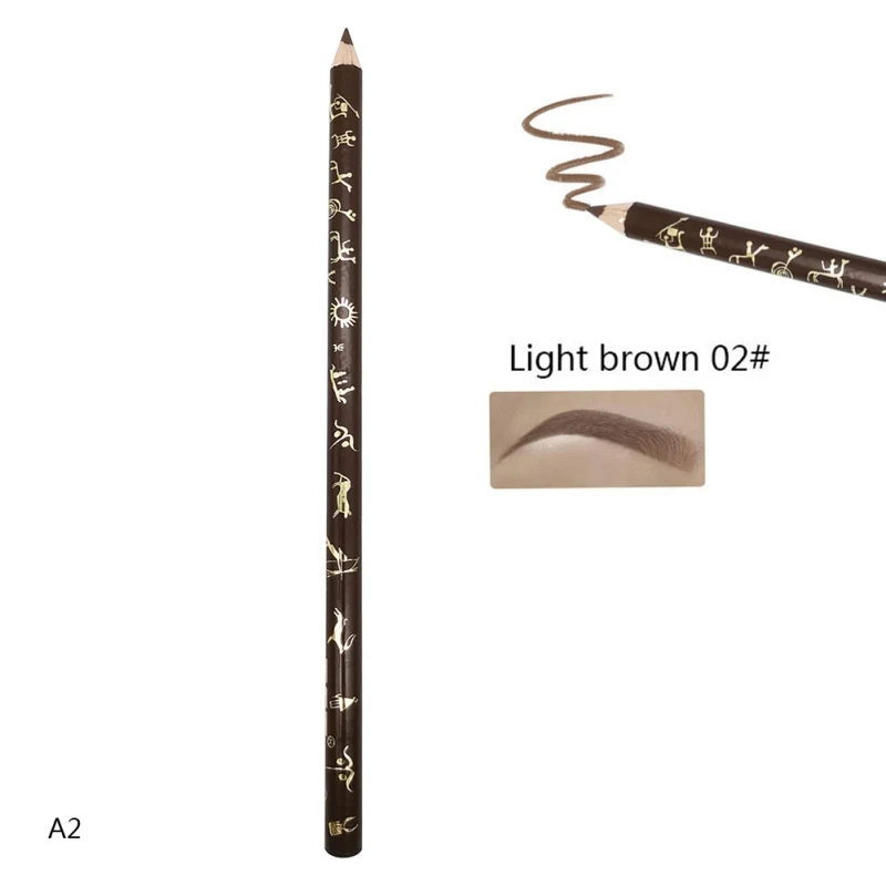 2 Eye Makeup Smudge-proof Colorfast Eyebrow Pencil With Sharpener Easy To Color Long-lasting Eyebrow Pencil Eye Makeup Tool S1 - Цвет: 2