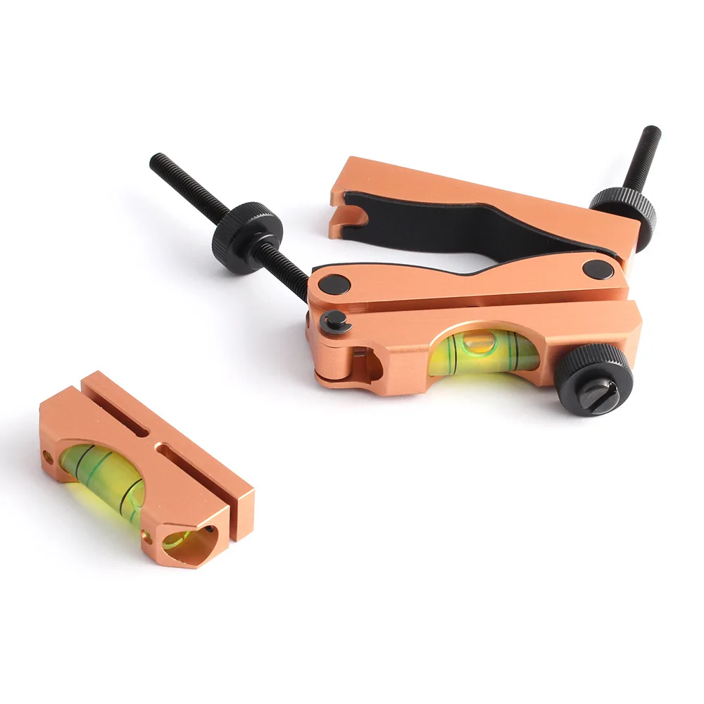 Sistema de Nivelamento Riflescope Tático Retículo Universal Ajustável Escopo Nível Visão Caça Rifle Pistoleiro Manutenção 4 Riflescope tático retículo sistema de nivelamento universal