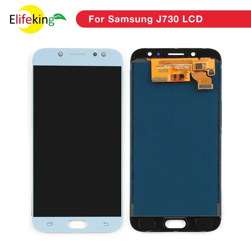 ЖК дисплей 5 шт./лот J730 для SAMSUNG Galaxy J7 2017 J730F сенсорный экран сменный с отверстиями в