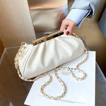 

Women Small Chain PU Leather Crossbody Bags for Women 2021 Designer Shoulder Handbags Winter Branded Women's Outlet Hand Bag