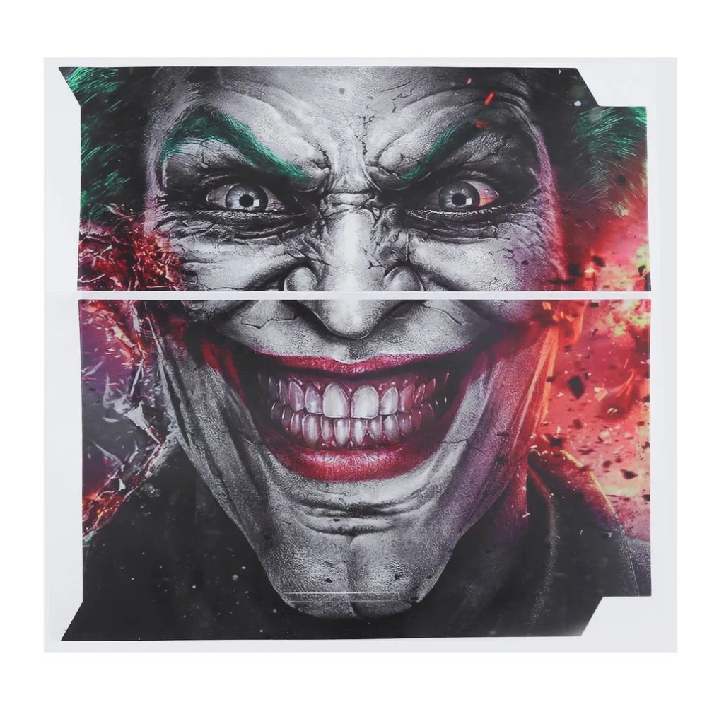 1set Joker Vinly Skin Sticker Clown Gamepad Stickers for Sony For PS4 For PlayStation 4 and 2 Controller Skins Wholesale