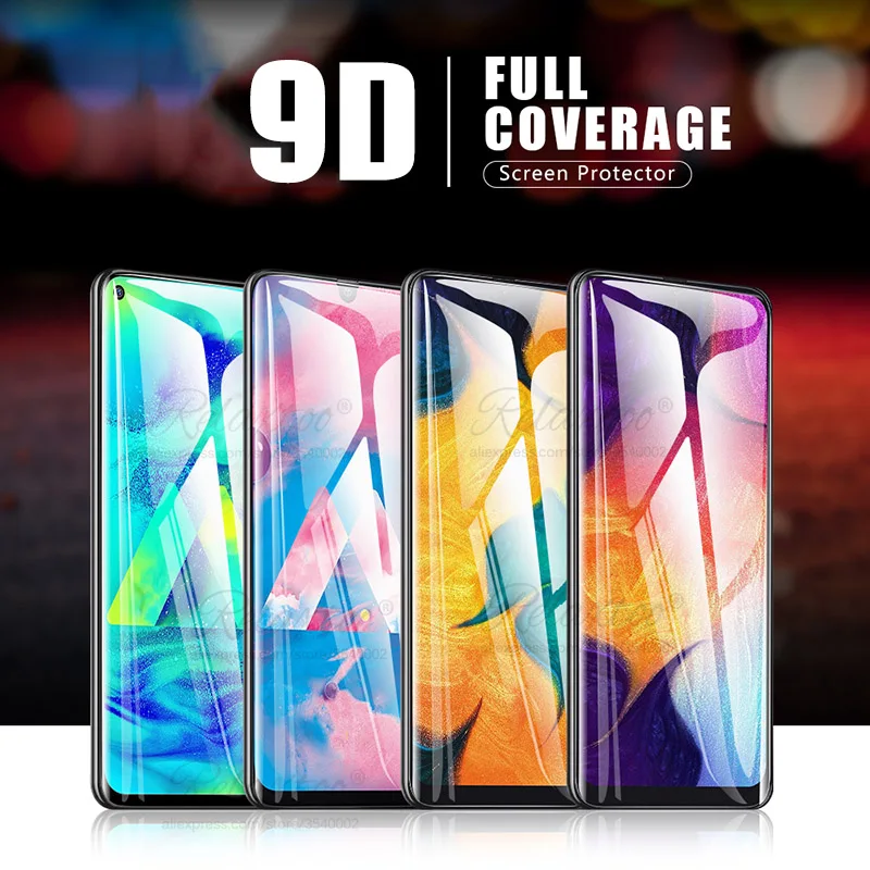 Изогнутое закаленное стекло 9D для Samsung Galaxy A10 A50 A70 защитная пленка экрана A40 A30 A20 E