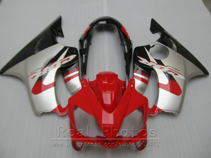Обновление Обтекатели для Honda CBR600 F4i 04 05 06 07 красное серебро черный комплект обтекателей 2004 2005 2006 2007 CBR600F4i TC18