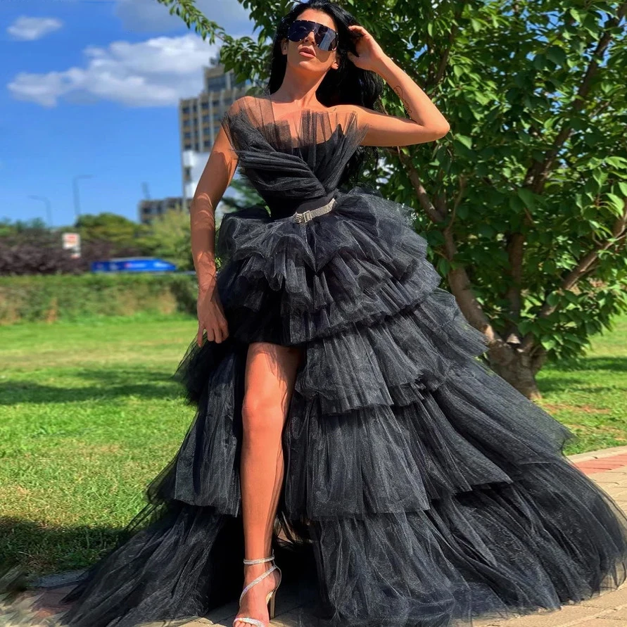 sachin and babi light blue dress Black Tulle Maxi Dress W/Slit – Best Dressed Boutique main image 0