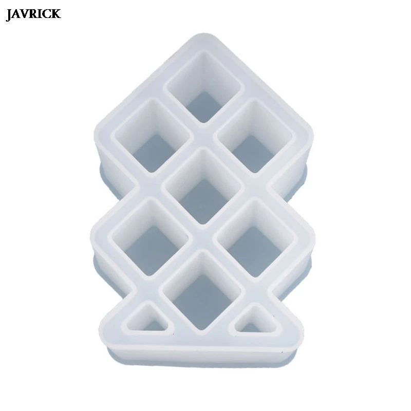 

Crystal Epoxy Resin Mold 7 Grids Square Lipstick Storage Box Jewellery Holder Silicone Mould Handmade DIY Crafts Jewelry Making