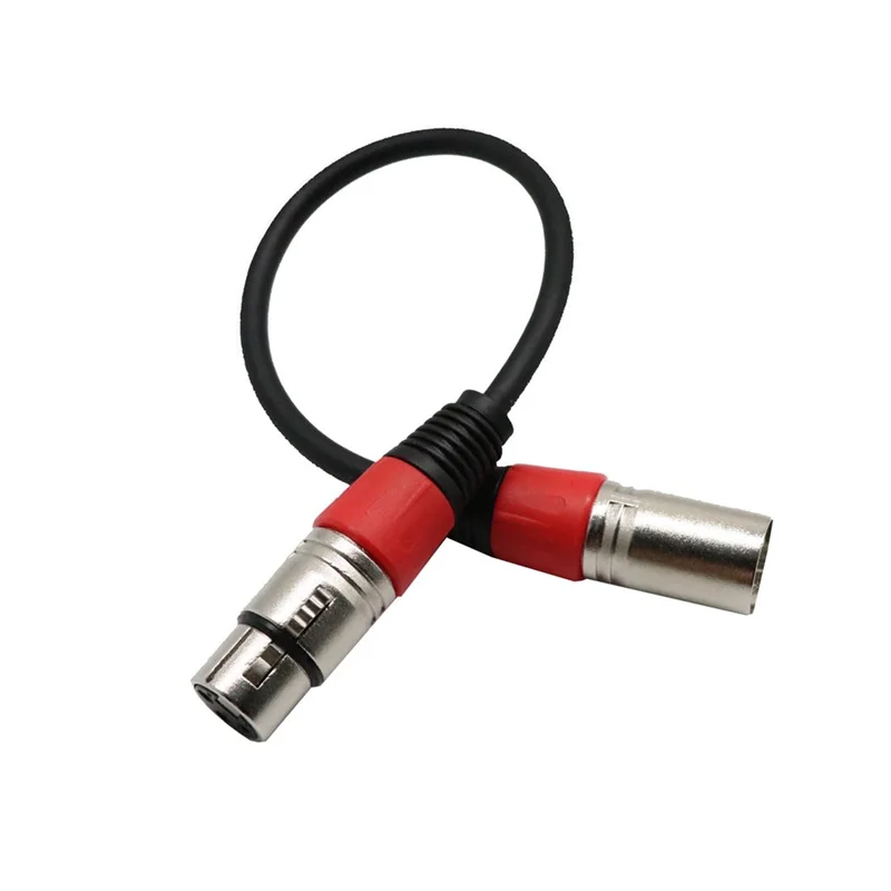 XLR 3-контактный Мужской Женский микрофон аудио вход для микрофона экранированный кабель красный