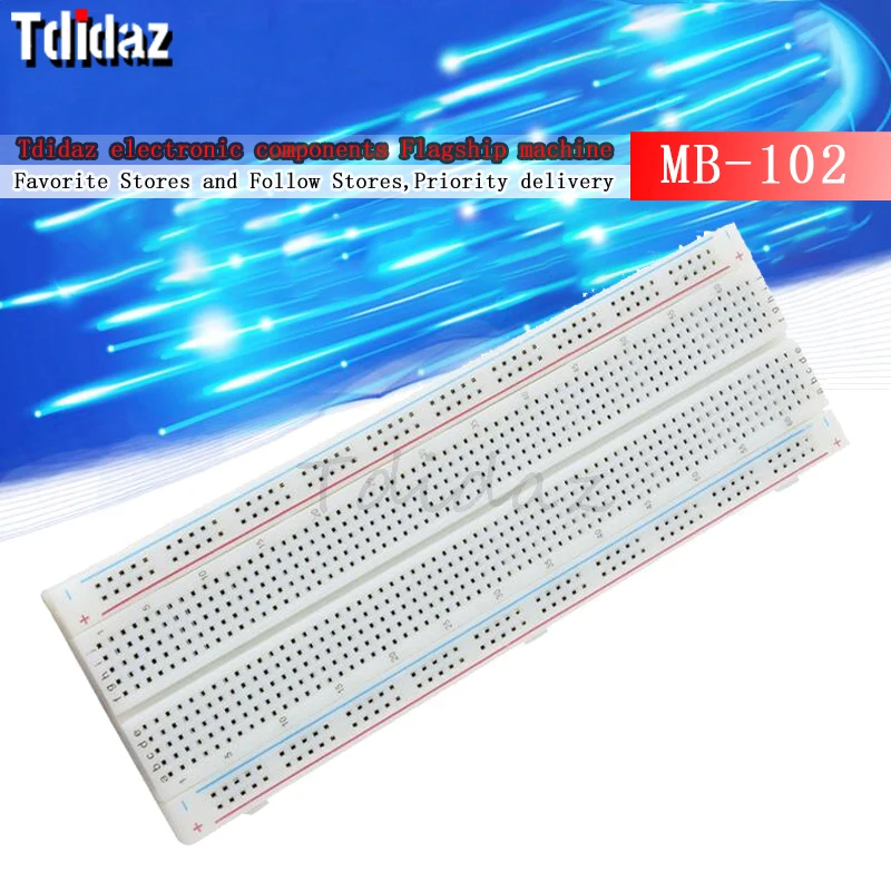 830 Point Breadboard PCB Board MB-102 MB102 Test Develop DIY kit nodemcu raspberri pi 2 lcd High Frequency solderless breadboard