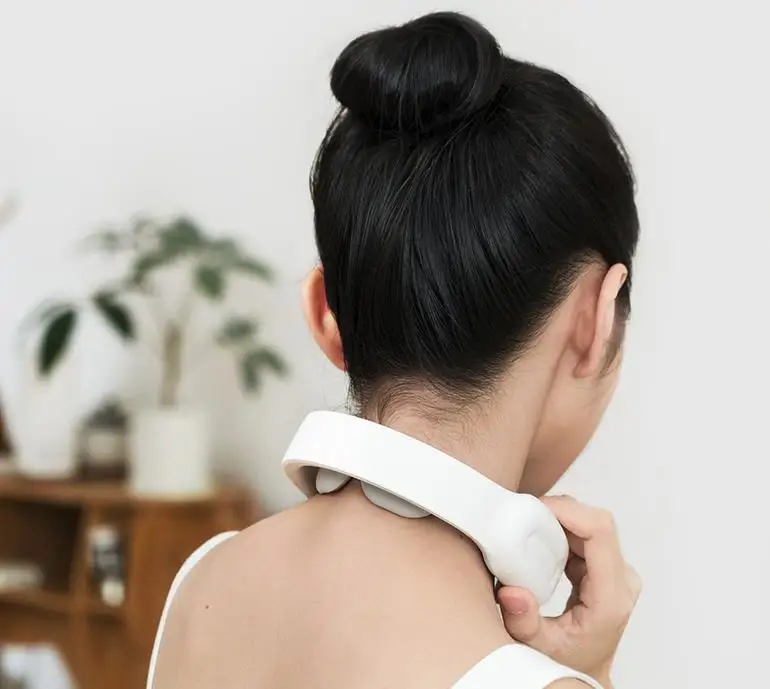 Xiaomi Mijia умный массажер для шеи через плечо многофункциональный электрический шейный позвоночник ФИЗИОТЕРАПЕВТИЧЕСКИЙ массаж Пульс Relex