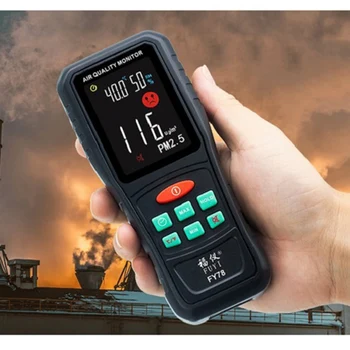 

PM2.5 Detector Air Quality Testers Handheld Portable Smog Particle Monitor Meter FY78 ALI88