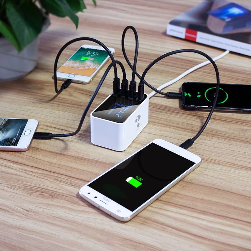 Мульти 3 порта type C Univeral быстрое зарядное устройство USB для iphone 8 huawei Xiaomi samsung настенный переходник мобильного зарядного устройства станция концентратор