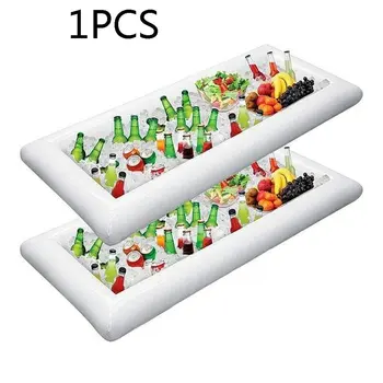 

Inflatable Serving Bar Salad Buffet Ice Tray Food Drink Containers With Drain Plug For Picnic Pool Party Camping